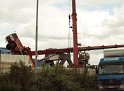Autokran umgestuerzt Niehler Hafen Koeln P149